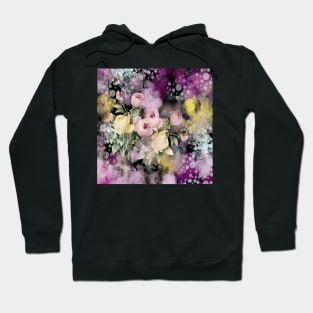 romantic impressionism still life watercolor pink tulip Hoodie